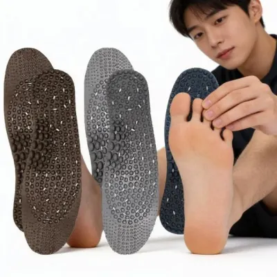 발지압 깔창 실리콘 마사지 발바닥 완화 등산 런닝 골프 골드