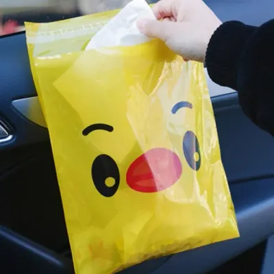 일회용 휴지통 정리 책상 붙이는 소품 휴지통 15장 차량용 캐릭터 세트