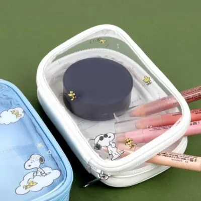 스누피 캐리 파우치 화장품파우치 펜파우치 소지품파우치