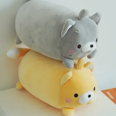 변신 고양이 목베개 목쿠션 인형 2color 기내용 여행용 캐릭터 사무실 목배게