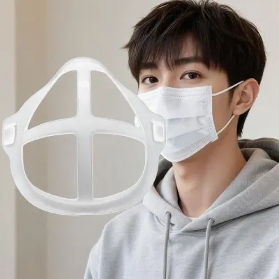 마스크 실리콘 가드 C형 지지대 덴탈 비말 차단 거치대 브래킷 얼굴 성인 공용