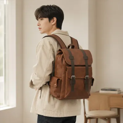 벤티지 클래식 가죽 백팩빈티지 직장인