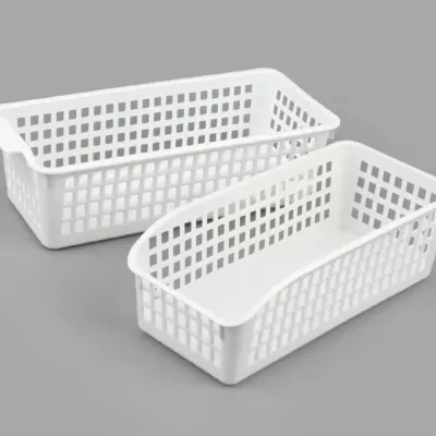 다용도수납함 보관 소품 손잡이 분류 직사각 플라스틱 보관함 주방 욕실 리빙