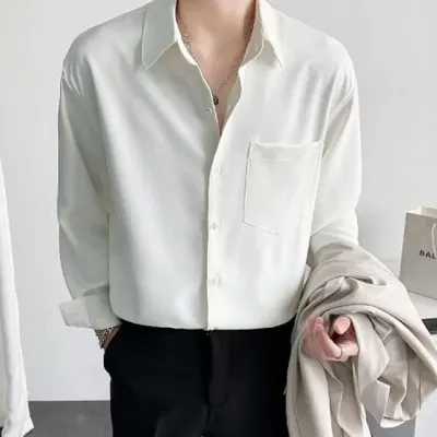남성 셔츠 긴팔 정장 남방 여름 간절기 데일리 댄디룩