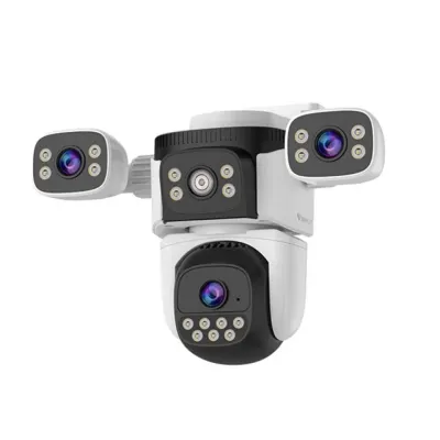 브이스타캠 트리플 렌즈 사람 추적 실외용 가정용 홈 CCTV 무선 IP카메라 V600T 방진 방수 야간컬러