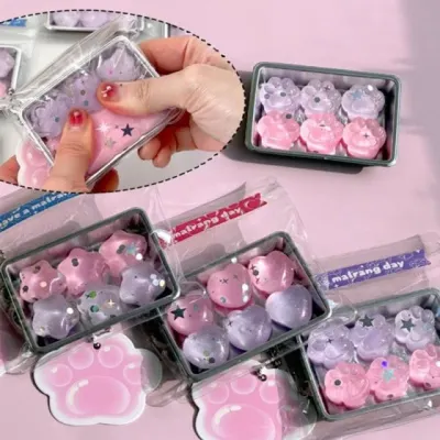 말랑이 반짝반짝 키링 파스텔 말랑이