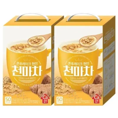 천마 현미천마차차 콘푸레이크 현미 50T 스틱형 학교간식 아침대용 율무차