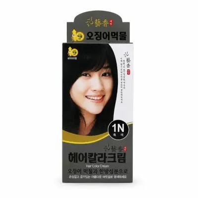 예향 오징어 먹물 헤어 칼라크림 염색약 1N 흑색