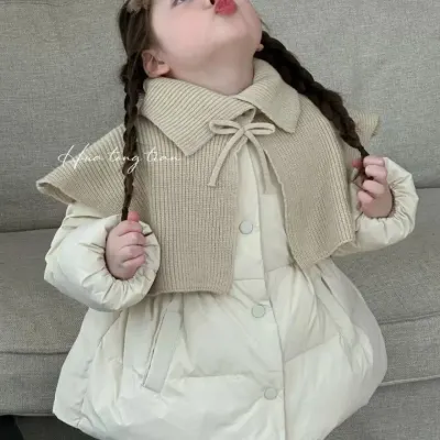 중소 아동 신상 가을 겨울 어린이 면복 외투 짧은 남녀 아동복 비니 서양식 외투 겨울 보온