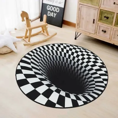 트랩존 3D 입체 착시매트(80cm) 트릭아트 카페트