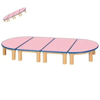 안전 분홍 유아 책상 기본다리 290mm 유치원책상 유아책상의자 아기책상 어린이집책상
