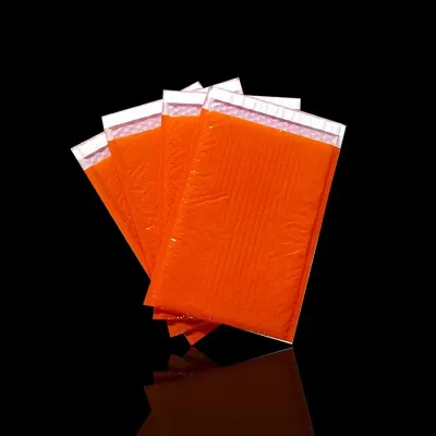 오렌지 택배봉투 에어캡 안전봉투 23X28cm +4cm 100매