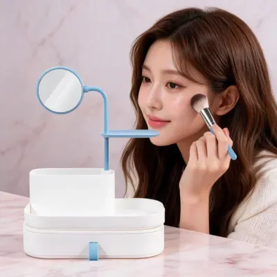 화장대 수납함 주얼리 보관함 화장품 정리대 드레서 메이크업 수납용품