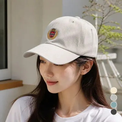 국산 남성 사계절 아이보리 자수 엠블럼 캐주얼 아플리케 차콜 볼캡 남자 야구모자