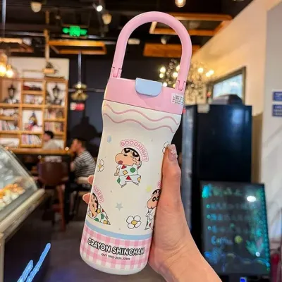 짱구 핸들 텀블러 620ml-핑크