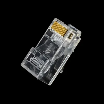 랜잭 투명플러그 모듈러플러그 8개입 랜선 렌선 조립 끝단 RJ45 연결 인터넷 커넥터