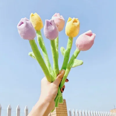 오동통한 튤립 인형장식 인테리어 선물 꽃다발 인형꽃