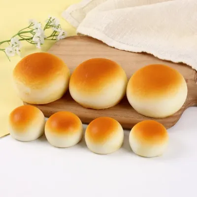 PU 구운 찐빵 주물럭 말랑이 키고리 가방걸이