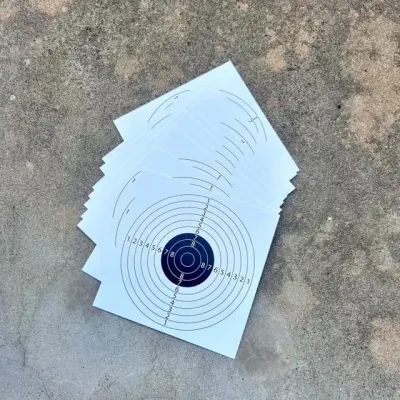 10P 사격 타켓용지 표적지 타겟 용지 학교 사격장 게임 표적 종이 과녁