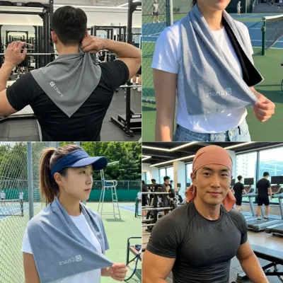 [개미물류] 스포츠타올 수건 러닝 흡한속건 땀흡수 시원한 타월 쿨링 헬스 여름 아이스 롱 운동