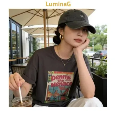 티셔츠 여성 2컬러 반팔 프린팅 데일리 상의 여름 코디 외출용
