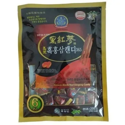 고려 흑홍삼 캔디 고려 캔디 6년근 흑삼 간식 홍삼 사탕 선물용 면역력 부모님 어르신 피로 회복 가족