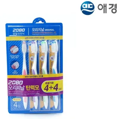 애경 2080 오리지날 칫솔 8개입 탄력모