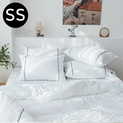 해피니 테라피 M2 호텔 차렵 이불 베개커버세트 슈퍼싱글 SS (화이트)