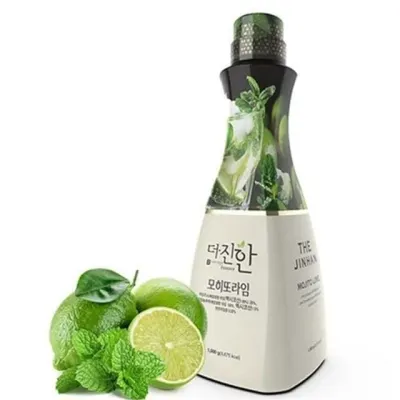 라임 시럽 음료 과일 농축액 카페용 모히또 대용량 제조 음료수 탄산수 홈카페 스무디 재료 탄산 청량