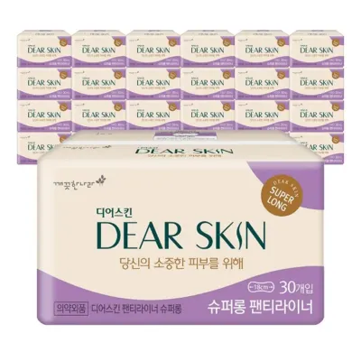 깨끗한나라 디어스킨 슈퍼롱 팬티라이너 30개입 24개