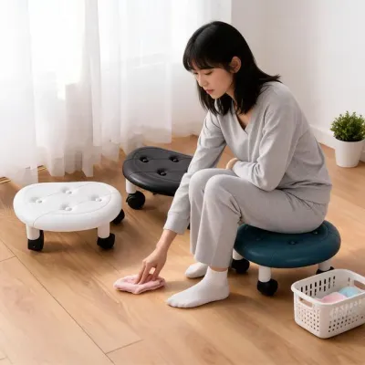 회전의자 바닥청소 짐운반 보조 허리 이동형 좌식의자 작업용 편의 도구