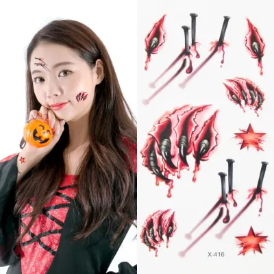 할로윈타투스티커(X-416) 파티 의상 소품 분장 장식