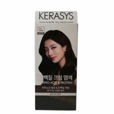 케라시스 크림 염색 120g 셀프염색약 다크브라운염색약 단백질염색약