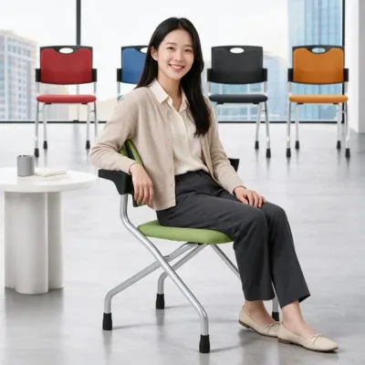 사무실 의자 책상용 고정 회의실 휴게실 업무용 PC 작업용 좌석 회의