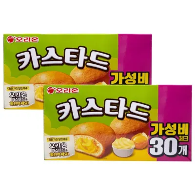 오리온 카스타드 30입 실속형 690g x 2개