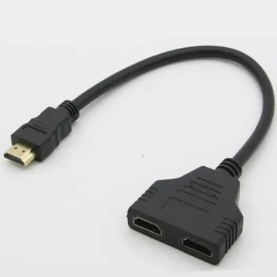 영상스위처 모니터분배기 HDMI커넥터 HDMI 선택분배기 Y자형 롱타입