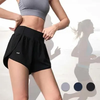여성 3부 반바지 하이웨스트 트레이닝 팬츠 헬스 홈웨어 숏팬츠