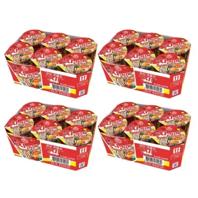 오뚜기 진라면 매운맛 소컵 (65g6개입) x 4팩 (총24개입)