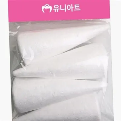 만들기 재료 미술 만들기 어린이 수업 활동 공예 스티로폼 수공예 준비물 원뿔형 폼공예 아트 용품 장식