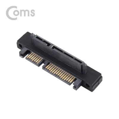 SATA 데이터 전원 콤보 연장 젠더 하향 꺾임 SATA 암수 연장 커넥터 저장장치 연결