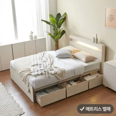 가구산책 서랍셋 수납침대 Q(B형) (매트 별매) DN7781