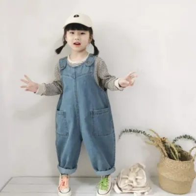 유아 멜빵바지 청멜빵 남아 여아 데님 오버롤