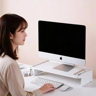 모니터받침대 책상 정리대 컴퓨터 거치대 사무실 위 공간 확보 사무기기 용품