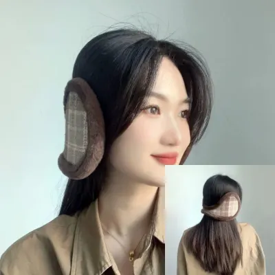 방한 귀마개 브라운 겨울상품 골프방한용품