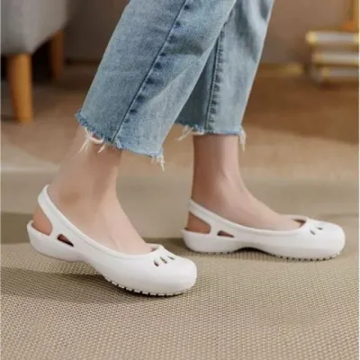 여성 샌들 여름 쿠션 슈즈 가벼운 물놀이용 발편한 숙녀 슬리퍼