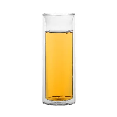 퀸글라스 이중 유리컵(300ml) 내열 유리잔