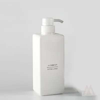 욕실 디스펜서 사각 리필용기 650ml 주방세제통 여행용용기 호텔욕실용품