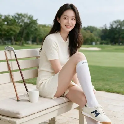 여성 골프양말 니삭스 오버니삭스 롱양말 자외선차단 야외라운딩 여름필드 필드룩