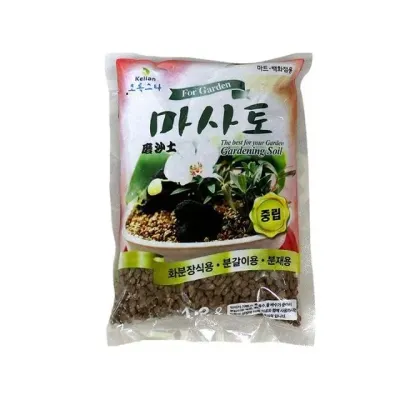 화분 분갈이용 마사토 1.2L 중립 분재 다육이 원예 흙