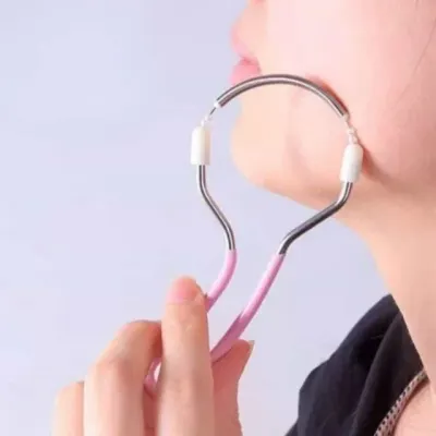 스테인리스 U자형 얼굴 솜털 제모기 휴대용